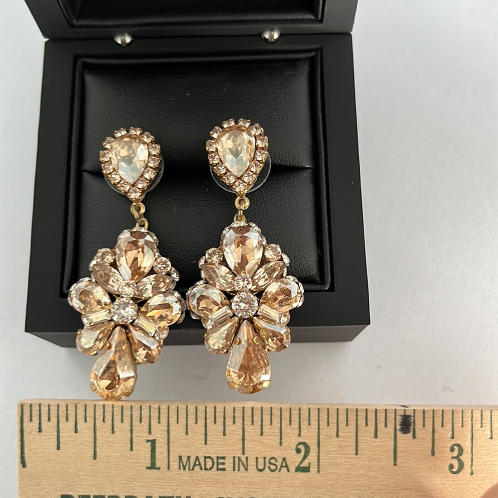 Haute Bride Swarovski Crystal Earrings - Picture 6 of 10